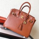 High Imitation Hermes Gold Swift Birkin 30cm Handmade Bag HT00683