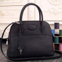 Imitation Hermes Bolide Tote Bag In Black Leather HT01347