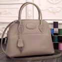 Knockoff Hermes Bolide Tote Bag In Grey Leather HT00703