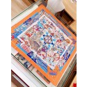 Knockoff Hermes Orange Harnais De Cour Scarf 90 HT01260