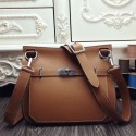 Luxury Hermes Brown Medium Jypsiere 31cm Bag HT00229