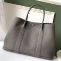 Replica Designer Hermes Grey Fjord Garden Party 30cm With Printed Lining HT00848