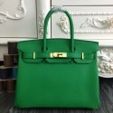 Replica Hermes Birkin 30cm 35cm Bag In Bamboo Clemence Leather HT01063