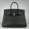 Replica Hermes Birkin 30cm 35cm Bag In Black Togo Leather HT00175
