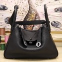 Replica Hermes Black Clemence Lindy 34cm Bag HT00304