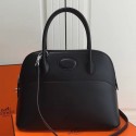 Replica Hermes Bolide 31cm Bag In Black Swift Leather HT01274