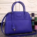Replica Hermes Bolide Tote Bag In Electric Blue Leather HT01254