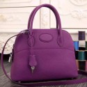 Replica Hermes Bolide Tote Bag In Purple Leather HT00088