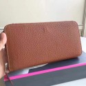 Replica Hermes Brown Clemence Azap Zipped Wallet HT00856