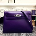 Replica Hermes Kelly Danse Bag In Purple Swift Leather HT00487