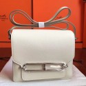 Replica Hermes Mini Sac Roulis Bag In Ivory Swift Leather HT00884