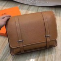 Replica Luxury Hermes Brown Steve 35 Messenger Bag HT00426