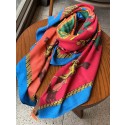 Replica Top Hermes Red Savana Dance Shawl HT00761