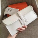 Top Hermes White Epsom Jige Elan 29 Clutch HT00509