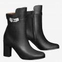 Top Imitation Hermes Black Joueuse Ankle Boots HT00508