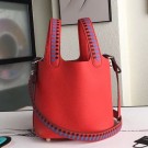 Best Quality Hermes Red Picotin Lock 18cm Bag With Braided Handles HT01180