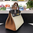 Designer Fake Hermes Birkin 30cm Bag In Black HT00687