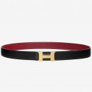 Designer Hermes Mini Constance Belt Buckle &amp; Ruby Epsom 24 MM Strap HT00409