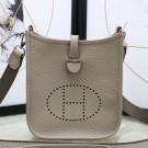 Fake 1:1 Hermes Grey Evelyne II TPM Messenger Bag HT01359