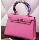 Fake 1:1 Hermes Multicolor Blocks Kelly 28cm Ruby Bag HT00563