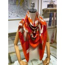 Fake 1:1 Hermes Red H Imprimeur Fou Couvertures d'Ex-Libris Shawl 140cm HT00961