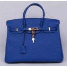 Fake Hermes Vert Clemence Birkin 35cm Handmade Bag HT00017