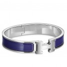 Fake High Quality Hermes Blue Electric Enamel Clic H PM Bracelet HT00780