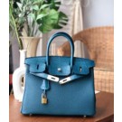 Fashion Hermes Herbag Zip PM 30cm Bag In Blue HT00082