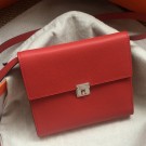 First-class Quality Hermes Red Clic 16 Wallet With Strap HT00447