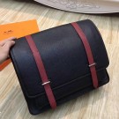 Hermes Bicolor Steve 35 Messenger Black Bag HT01093