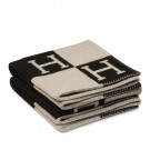 Hermes Black Avalon Blanket HT01299