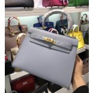 Hermes Bule Box Kelly Retourne 32cm Handmade Bag HT00754