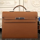 Hermes Brown Kelly Depeche 38cm Briefcase Bag HT00202