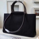 Hermes Cabag Elan Bag In Black Canvas HT00605