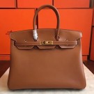 Hermes Gold Swift Birkin 35cm Handmade Bag HT00810