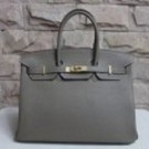 Hermes Grey Haut a Courroies HAC Birkin 40cm Bag HT01286