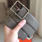 Hermes Grey Saddle 38MM Reversible Belt HT00589