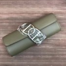 Hermes Handmade Egee Clutch In Khaki Swift Leather HT01203