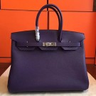 Hermes Iris Clemence Birkin 35cm Handmade Bag HT00179