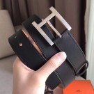 Hermes James 35MM Belt In Black Box Calfskin HT00205