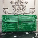 Hermes Jige Elan 29 Clutch In Bambou Crocodile Leather HT00804