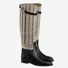 Hermes Jumping Boots In De Camp Dechainee Toile HT01342