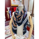 Hermes Marine Rayure Banquier Muffler Stole HT01158