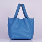 Hermes Picotin Lock Bag In Blue Leather HT01277