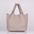 Hermes Picotin Lock Bag In Grey Leather HT00749