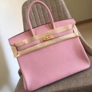 Hermes Pink Clemence Birkin 30cm Handmade Bag HT01151