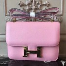 Hermes Pink Constance MM 24cm Epsom Leather Bag HT01017