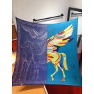 Hermes Quetsche Della Cavalleria Favolosa Silk Twill Scarf HT00904