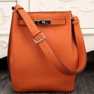 Hermes So Kelly 22cm Bag In Orange Leather HT00106