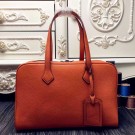 Hermes Victoria II 35cm Bag In Orange Leather HT01094